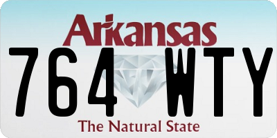AR license plate 764WTY