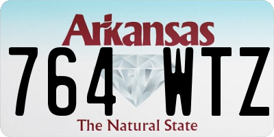 AR license plate 764WTZ