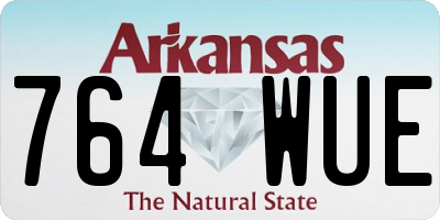 AR license plate 764WUE