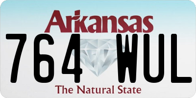 AR license plate 764WUL