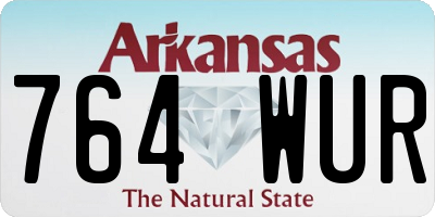 AR license plate 764WUR