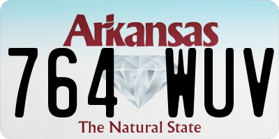 AR license plate 764WUV