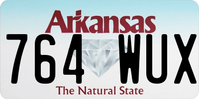 AR license plate 764WUX