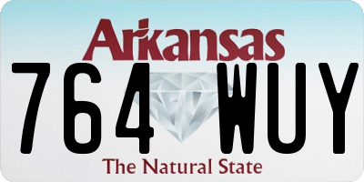 AR license plate 764WUY