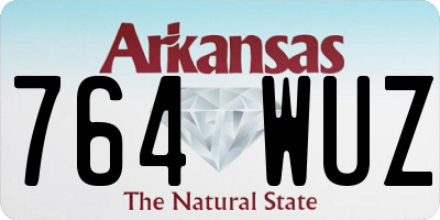 AR license plate 764WUZ