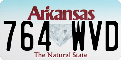 AR license plate 764WVD