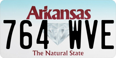 AR license plate 764WVE