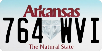 AR license plate 764WVI