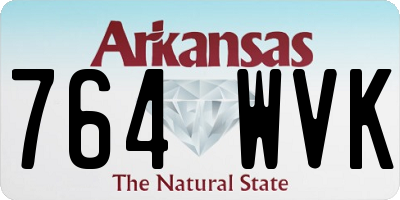 AR license plate 764WVK