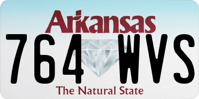 AR license plate 764WVS