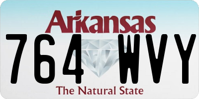 AR license plate 764WVY