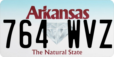 AR license plate 764WVZ