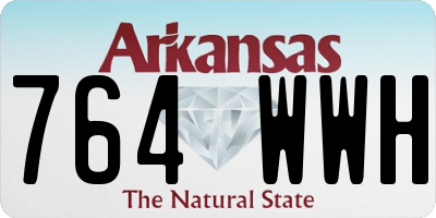 AR license plate 764WWH