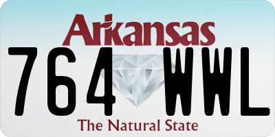 AR license plate 764WWL