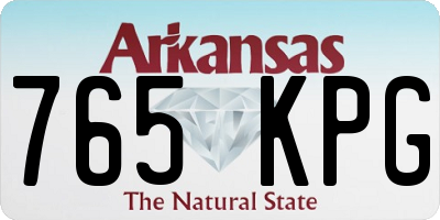 AR license plate 765KPG