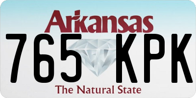 AR license plate 765KPK