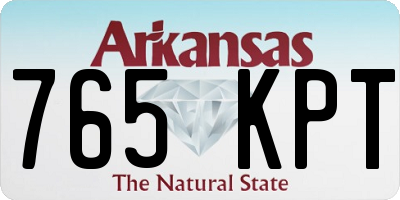 AR license plate 765KPT