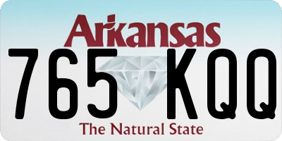 AR license plate 765KQQ