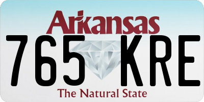 AR license plate 765KRE