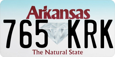 AR license plate 765KRK