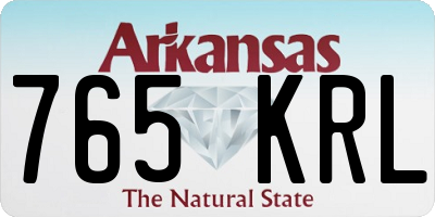 AR license plate 765KRL