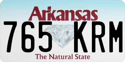 AR license plate 765KRM