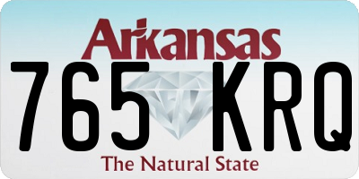 AR license plate 765KRQ