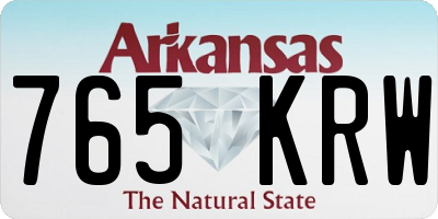 AR license plate 765KRW