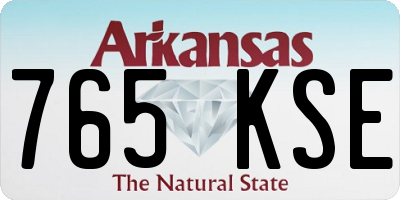 AR license plate 765KSE