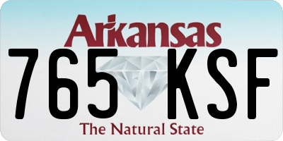 AR license plate 765KSF