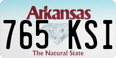AR license plate 765KSI