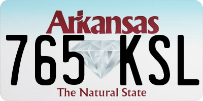 AR license plate 765KSL