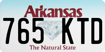 AR license plate 765KTD