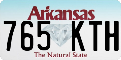 AR license plate 765KTH