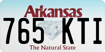 AR license plate 765KTI