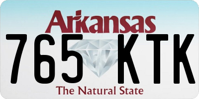AR license plate 765KTK