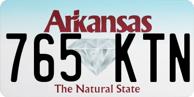 AR license plate 765KTN