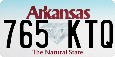 AR license plate 765KTQ