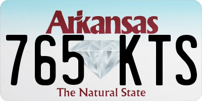 AR license plate 765KTS