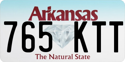 AR license plate 765KTT