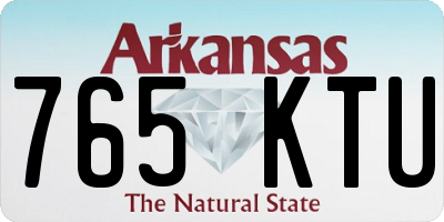 AR license plate 765KTU