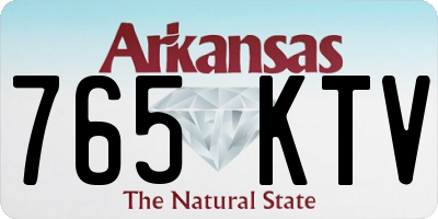AR license plate 765KTV