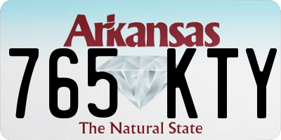 AR license plate 765KTY