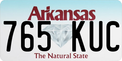 AR license plate 765KUC