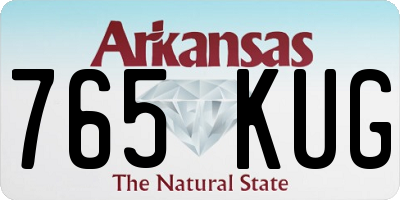 AR license plate 765KUG