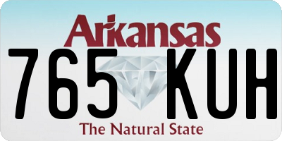 AR license plate 765KUH