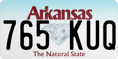 AR license plate 765KUQ