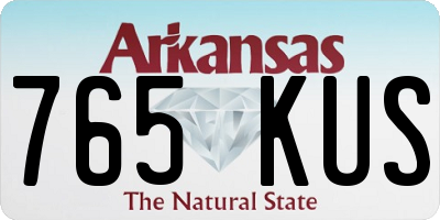 AR license plate 765KUS