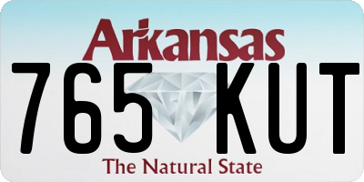 AR license plate 765KUT