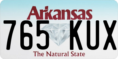 AR license plate 765KUX